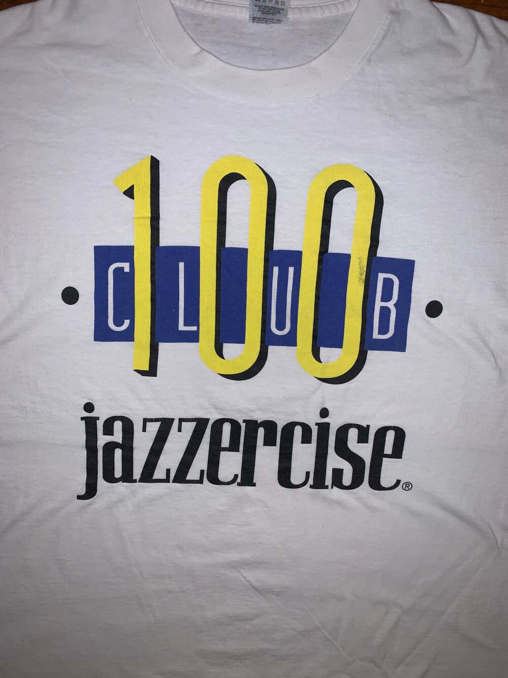 Vintage 90s Jazzercise 100 Club T Shirt XL Single Stitch Made in USA